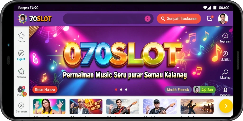 Screenshot gameplay 070SLOT menunjukkan pemain menikmati pengalaman musik.