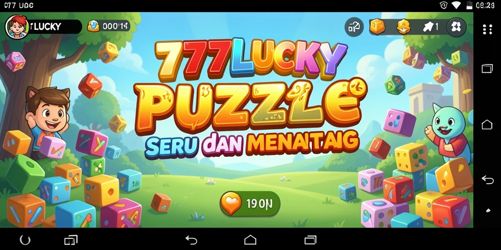 Tampilan gameplay seru dari 777LUCKY yang penuh tantangan Puzzle.