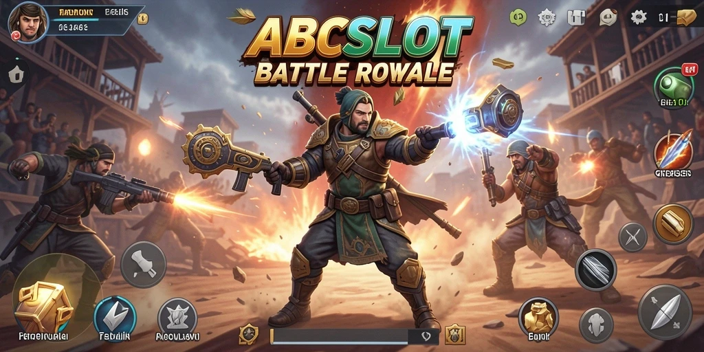 Gameplay mendebarkan dari ABCSLOT dalam mode Battle Royale.