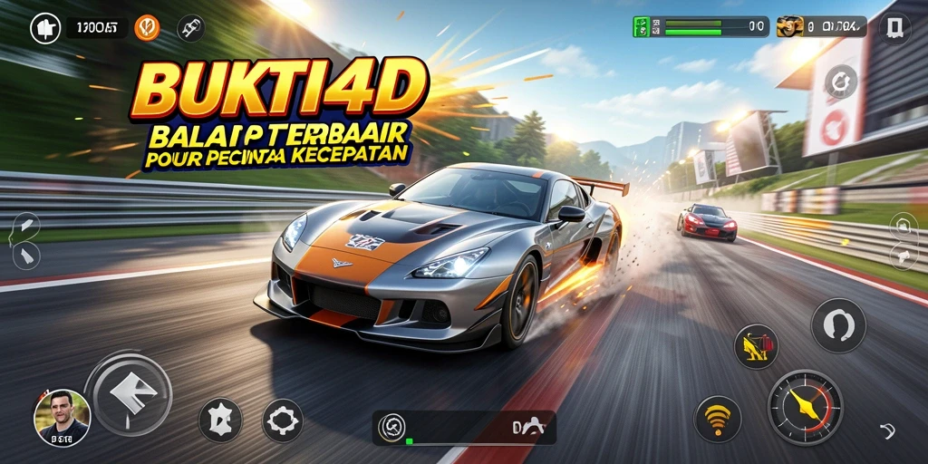 Tangkapan layar menampilkan aksi balapan cepat di BUKTI4D.