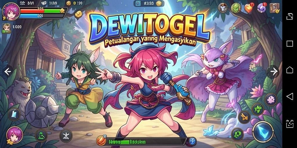 Tampilan gameplay seru di dunia anime DEWITOGEL.