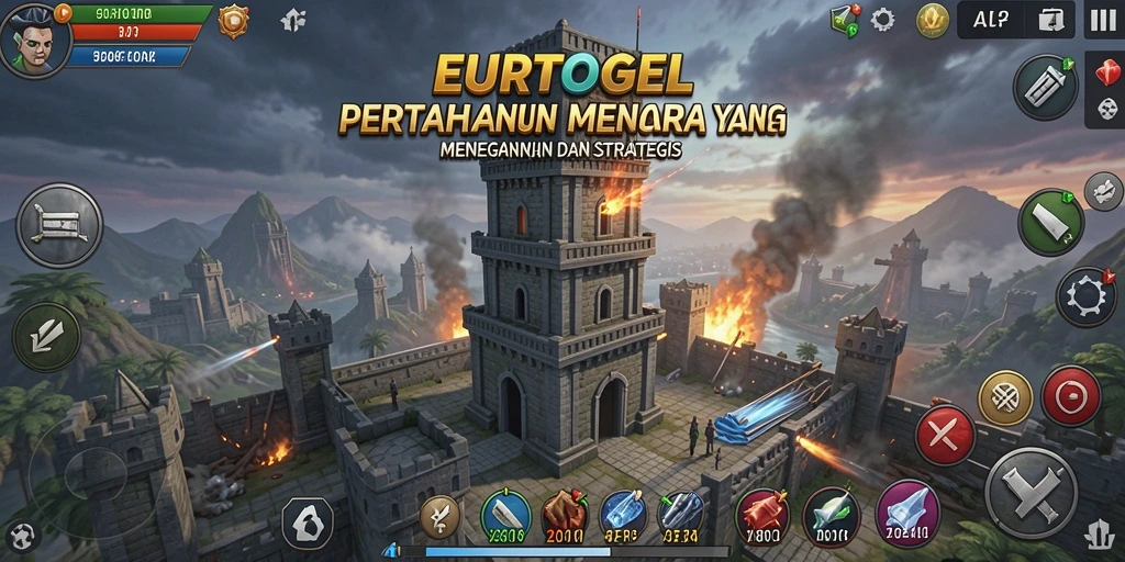 Tampilan menakjubkan dalam gameplay Tower Defense EUROTOGEL.