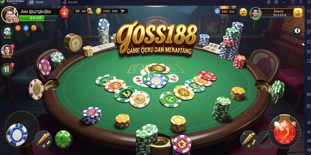 Screenshot gameplay JOSS188 yang menampilkan keseruan bermain QiuQiu.