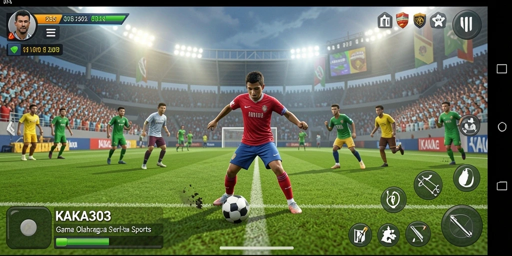 Menampilkan aksi seru dalam game KAKA303 yang kompetitif.