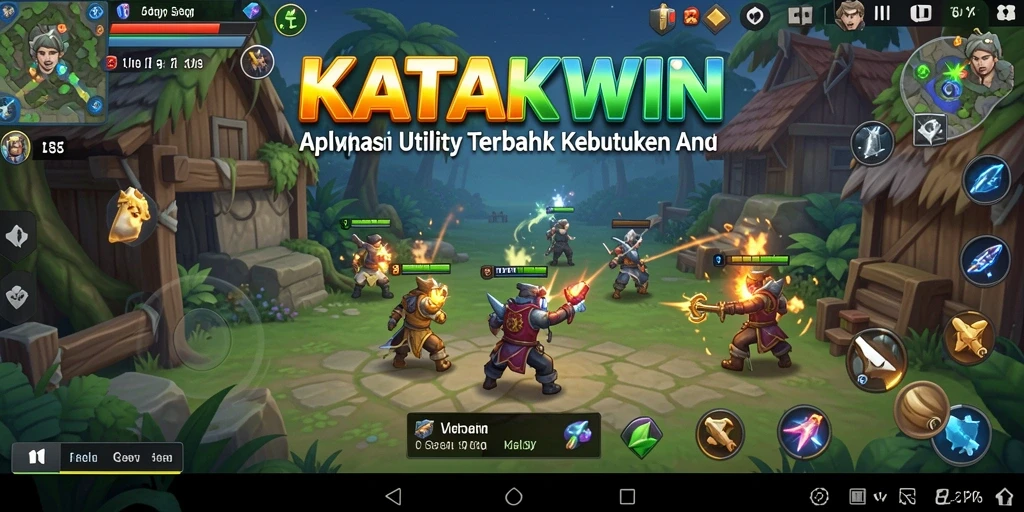 Tampilan utama KATAKWIN dengan fitur-fitur utility yang menarik.