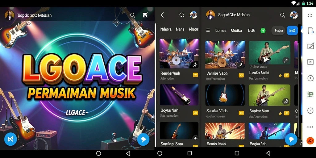 LGOACE menampilkan gameplay musik yang menarik dan interaktif.