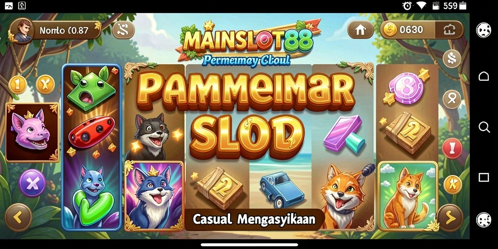 Screenshot gameplay MAINSLOT88 yang menunjukkan keseruan bermain slot.