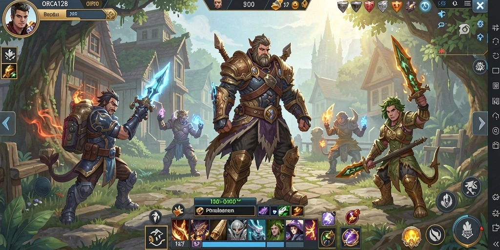 Tampilan gameplay ARPG yang mendebarkan dan interaktif.