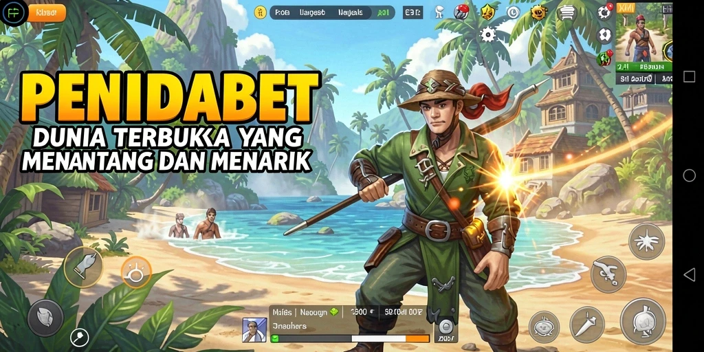 Screenshot gameplay PENIDABET yang menunjukkan eksplorasi dunia terbuka.