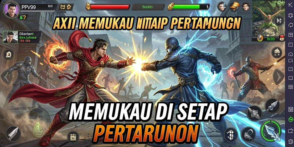 Tampilan menegangkan dari gameplay Action PPV99 yang seru.