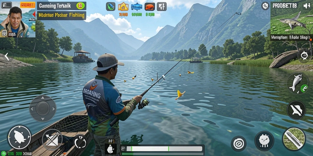 Tampilan gameplay PROBET88 yang menarik saat memancing.