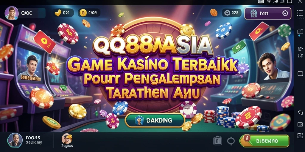 Screenshot utama QQ88ASIA menampilkan gameplay kasino yang seru dan interaktif.