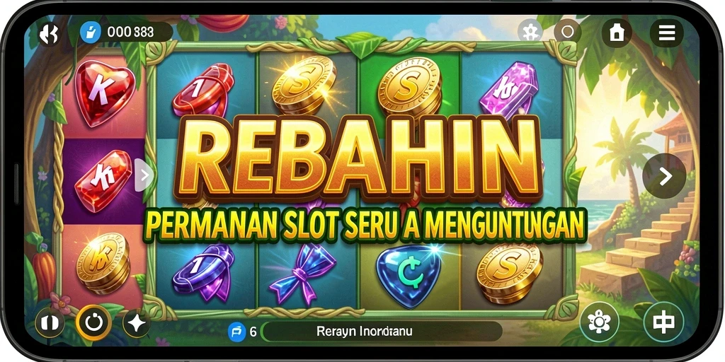 Tampilan gameplay menarik dari REBAHIN saat berputar di mesin Slot.