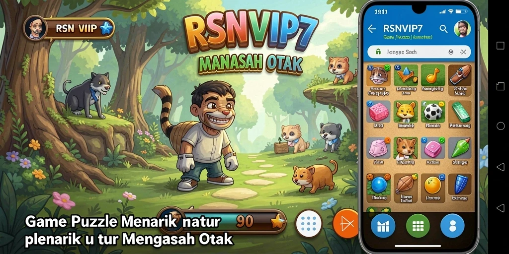 Screenshot RSNVIP7 menampilkan gameplay puzzle yang menantang dan menarik.
