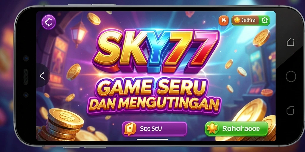 Tampilan menarik dari gameplay slot SKY77 yang penuh warna.