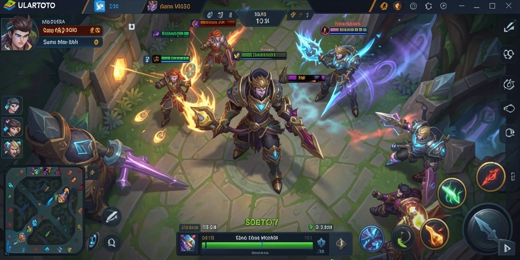 Tampilan gameplay ULARTOTO yang mendebarkan dan penuh aksi.