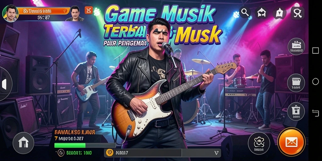 Tampilan gameplay V87 yang menarik dan penuh warna.